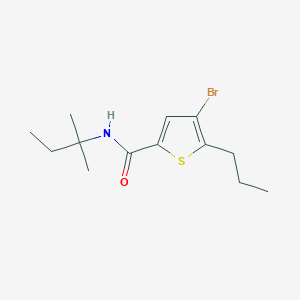 4-bromo-N-(1,1-dimethylpropyl)-5-propyl-2-thiophenecarboxamide