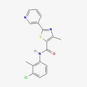 N-(3-chloro-2-methylphenyl)-4-methyl-2-(pyridin-3-yl)-1,3-thiazole-5-carboxamide