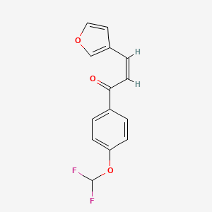 1-[4-(difluoromethoxy)phenyl]-3-(3-furyl)-2-propen-1-one