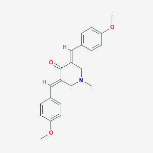 molecular formula C22H23NO3 B461385 3,5-Bis(4-methoxybenzylidene)-1-methyl-4-piperidinone 