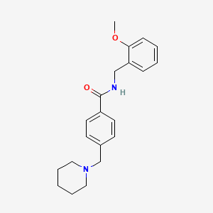 N-(2-methoxybenzyl)-4-(1-piperidinylmethyl)benzamide