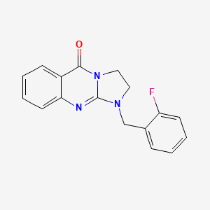 1-(2-fluorobenzyl)-2,3-dihydroimidazo[2,1-b]quinazolin-5(1H)-one