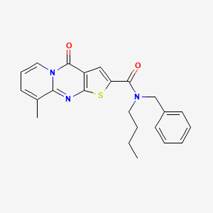 N-benzyl-N-butyl-9-methyl-4-oxo-4H-pyrido[1,2-a]thieno[2,3-d]pyrimidine-2-carboxamide