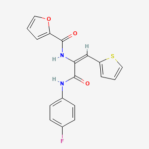 N-[1-{[(4-fluorophenyl)amino]carbonyl}-2-(2-thienyl)vinyl]-2-furamide