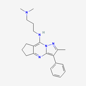 N,N-dimethyl-N'-(2-methyl-3-phenyl-6,7-dihydro-5H-cyclopenta[d]pyrazolo[1,5-a]pyrimidin-8-yl)-1,3-propanediamine