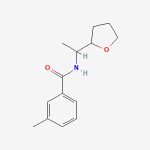 molecular formula C14H19NO2 B4614009 3-methyl-N-[1-(tetrahydro-2-furanyl)ethyl]benzamide 