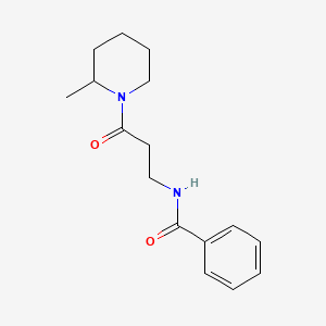 N-[3-(2-methyl-1-piperidinyl)-3-oxopropyl]benzamide
