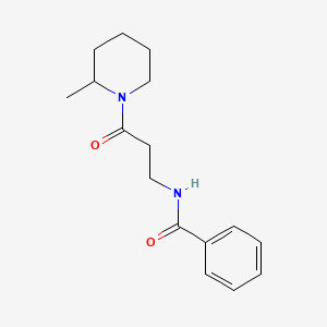 molecular formula C16H22N2O2 B4614014 N-[3-(2-methyl-1-piperidinyl)-3-oxopropyl]benzamide 