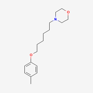molecular formula C17H27NO2 B4614024 4-[6-(4-methylphenoxy)hexyl]morpholine 