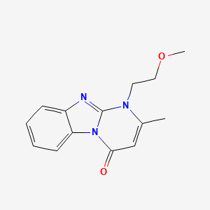 1-(2-methoxyethyl)-2-methylpyrimido[1,2-a]benzimidazol-4(1H)-one