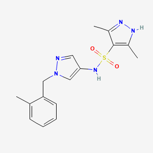 3,5-dimethyl-N-[1-(2-methylbenzyl)-1H-pyrazol-4-yl]-1H-pyrazole-4-sulfonamide