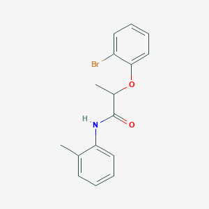 molecular formula C16H16BrNO2 B4614201 2-(2-溴苯氧基)-N-(2-甲苯基)丙酰胺 