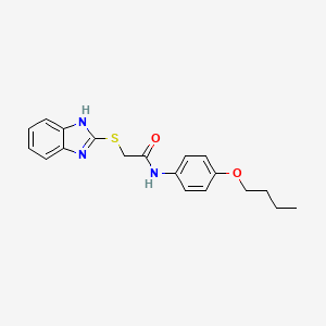 molecular formula C19H21N3O2S B4614242 2-(1H-benzimidazol-2-ylthio)-N-(4-butoxyphenyl)acetamide 