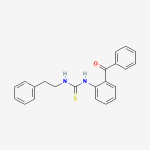 molecular formula C22H20N2OS B4614268 N-(2-benzoylphenyl)-N'-(2-phenylethyl)thiourea 