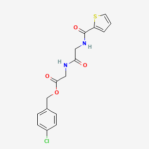 molecular formula C16H15ClN2O4S B4614286 4-chlorobenzyl N-(2-thienylcarbonyl)glycylglycinate 