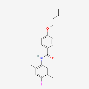 molecular formula C19H22INO2 B4614288 4-butoxy-N-(4-iodo-2,5-dimethylphenyl)benzamide 