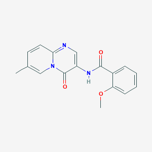 molecular formula C17H15N3O3 B4614301 2-甲氧基-N-(7-甲基-4-氧代-4H-吡啶并[1,2-a]嘧啶-3-基)苯甲酰胺 