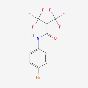 molecular formula C10H6BrF6NO B4614428 N-(4-bromophenyl)-3,3,3-trifluoro-2-(trifluoromethyl)propanamide 