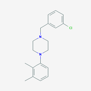 molecular formula C19H23ClN2 B4614460 1-(3-chlorobenzyl)-4-(2,3-dimethylphenyl)piperazine 