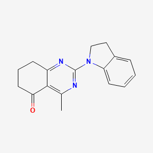 2-(2,3-dihydro-1H-indol-1-yl)-4-methyl-7,8-dihydro-5(6H)-quinazolinone