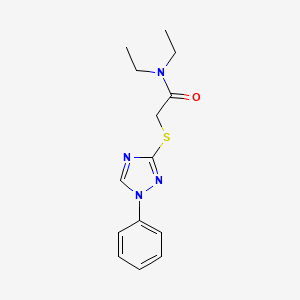 molecular formula C14H18N4OS B4614491 N,N-二乙基-2-[(1-苯基-1H-1,2,4-三唑-3-基)硫代]乙酰胺 