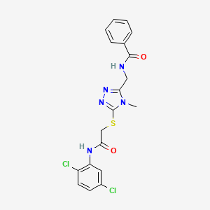 molecular formula C19H17Cl2N5O2S B4614510 N-{[5-({2-[(2,5-dichlorophenyl)amino]-2-oxoethyl}thio)-4-methyl-4H-1,2,4-triazol-3-yl]methyl}benzamide 