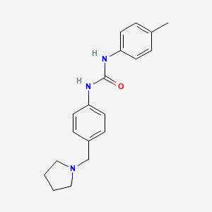 N-(4-methylphenyl)-N'-[4-(1-pyrrolidinylmethyl)phenyl]urea