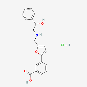 3-(5-{[(2-hydroxy-2-phenylethyl)amino]methyl}-2-furyl)benzoic acid hydrochloride