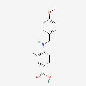 molecular formula C16H17NO3 B4614526 4-[(4-methoxybenzyl)amino]-3-methylbenzoic acid CAS No. 886632-55-9