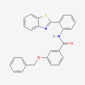 N-[2-(1,3-benzothiazol-2-yl)phenyl]-3-(benzyloxy)benzamide