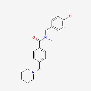 molecular formula C22H28N2O2 B4614566 N-(4-甲氧基苄基)-N-甲基-4-(1-哌啶基甲基)苯甲酰胺 