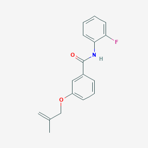 N-(2-fluorophenyl)-3-[(2-methyl-2-propen-1-yl)oxy]benzamide