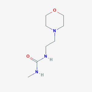 molecular formula C8H17N3O2 B4614596 N-methyl-N'-[2-(4-morpholinyl)ethyl]urea 