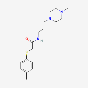 molecular formula C17H27N3OS B4614644 2-[(4-methylphenyl)thio]-N-[3-(4-methyl-1-piperazinyl)propyl]acetamide 