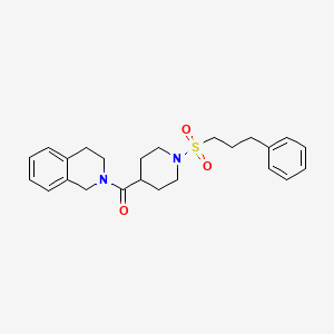 molecular formula C24H30N2O3S B4614656 2-({1-[(3-phenylpropyl)sulfonyl]-4-piperidinyl}carbonyl)-1,2,3,4-tetrahydroisoquinoline 