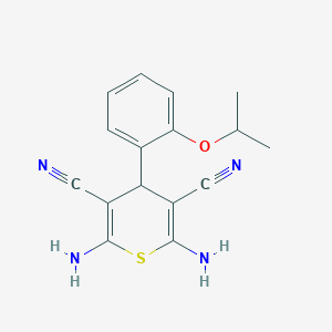 2,6-diamino-4-(2-isopropoxyphenyl)-4H-thiopyran-3,5-dicarbonitrile