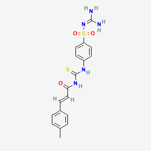 N-({[4-({[amino(imino)methyl]amino}sulfonyl)phenyl]amino}carbonothioyl)-3-(4-methylphenyl)acrylamide