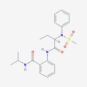 N-isopropyl-2-({2-[(methylsulfonyl)(phenyl)amino]butanoyl}amino)benzamide