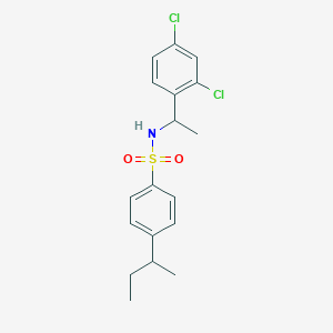 4-sec-butyl-N-[1-(2,4-dichlorophenyl)ethyl]benzenesulfonamide