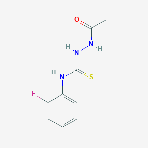 molecular formula C9H10FN3OS B4614734 2-acetyl-N-(2-fluorophenyl)hydrazinecarbothioamide 