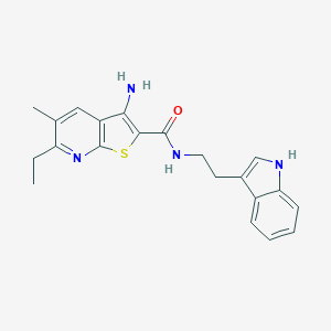 3-amino-6-ethyl-N-[2-(1H-indol-3-yl)ethyl]-5-methylthieno[2,3-b]pyridine-2-carboxamide