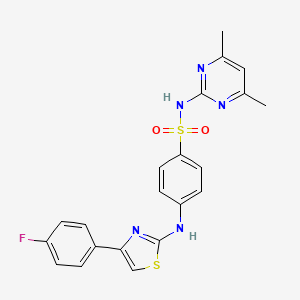 N-(4,6-dimethyl-2-pyrimidinyl)-4-{[4-(4-fluorophenyl)-1,3-thiazol-2-yl]amino}benzenesulfonamide