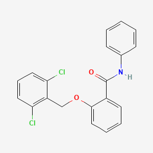 molecular formula C20H15Cl2NO2 B4614782 2-[(2,6-dichlorobenzyl)oxy]-N-phenylbenzamide 