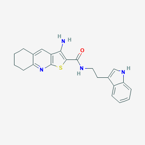 3-amino-N-[2-(1H-indol-3-yl)ethyl]-5,6,7,8-tetrahydrothieno[2,3-b]quinoline-2-carboxamide