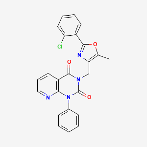 3-{[2-(2-chlorophenyl)-5-methyl-1,3-oxazol-4-yl]methyl}-1-phenylpyrido[2,3-d]pyrimidine-2,4(1H,3H)-dione