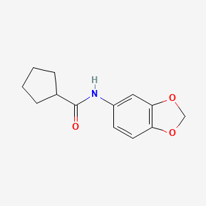 N-1,3-benzodioxol-5-ylcyclopentanecarboxamide