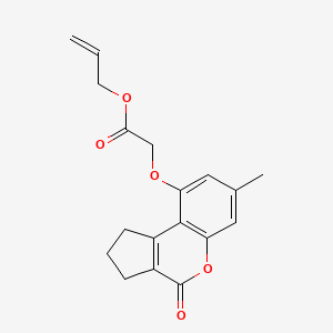 allyl [(7-methyl-4-oxo-1,2,3,4-tetrahydrocyclopenta[c]chromen-9-yl)oxy]acetate
