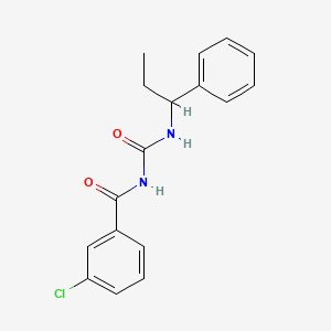 molecular formula C17H17ClN2O2 B4614906 3-氯-N-{[(1-苯基丙基)氨基]羰基}苯甲酰胺 