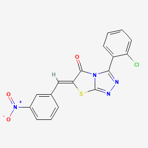 3-(2-chlorophenyl)-6-(3-nitrobenzylidene)[1,3]thiazolo[2,3-c][1,2,4]triazol-5(6H)-one