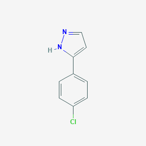 molecular formula C9H7ClN2 B461492 3-(4-氯苯基)-1H-吡唑 CAS No. 59843-58-2